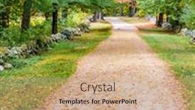  Presentation with minute - Presentation with historic-battle-road-trail background and a soft green colored foreground