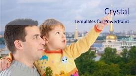  Presentation with russia - Amazing slide deck having historic center of st petersburg backdrop and a sky blue colored foreground