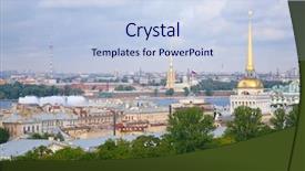  Presentation with russia - Cool new slides with historic centre of st petersburg backdrop and a sky blue colored foreground