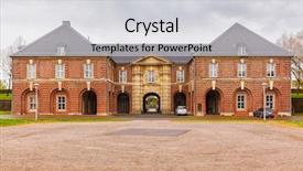  Presentation with pre historic of india - Amazing slide deck having historic citadel at wesel germany backdrop and a light gray colored foreground