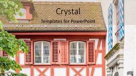  Presentation with sky - Cool new PPT theme with historic city center of lucerne with on sky clouds canton of lucerne switzerland backdrop and a coral colored foreground