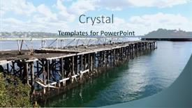  Presentation with sydney - Beautiful slide set featuring historic-coal-loader-wharf-sydney backdrop and a sky blue colored foreground