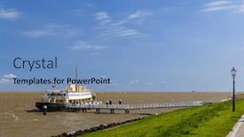  Presentation with cruise ship - Presentation consisting of historic-cruise-ship-medemblik background and a  colored foreground