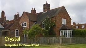  Presentation with green house - Amazing presentation having historic english village house backdrop and a tawny brown colored foreground