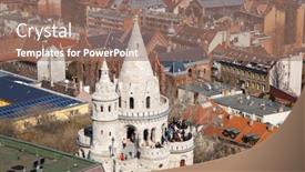 Presentation with budapest - Audience pleasing PPT layouts consisting of historic fishermans bastion in budapest hungary backdrop and a coral colored foreground