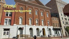  Presentation with ford - Theme with historic ford theater national park background and a tawny brown colored foreground