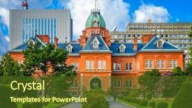  Presentation with government offices - Amazing presentation theme having historic former hokkaido government backdrop and a tawny brown colored foreground