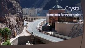  Presentation with nevada - Audience pleasing presentation consisting of historic hoover dam roadway backdrop and a ocean colored foreground