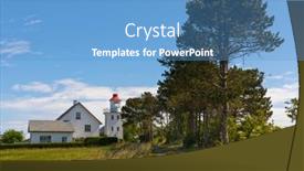  Presentation with eastern - Theme with historic-lighthouse-at-tranek-r background and a teal colored foreground