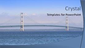  Presentation with bridge - Presentation design featuring three plates with different kinds of sushi background and a gray colored foreground