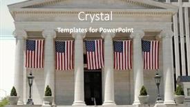  Presentation with old house - Slides having historic-old-court-house background and a gray colored foreground