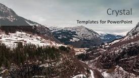  Presentation with route - Colorful presentation enhanced with historic-route-along-skjervet backdrop and a light gray colored foreground