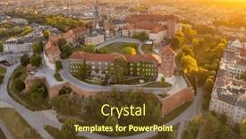  Presentation with dawn - Slides enhanced with historic-royal-wawel-castle background and a tawny brown colored foreground