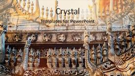  Presentation with wooden - Amazing slide set having historic shwenandaw buddhist monastery backdrop and a lemonade colored foreground