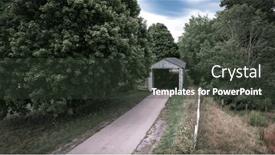  Presentation with denmark - PPT theme with historic-south-denmark-covered-bridge background and a tawny brown colored foreground