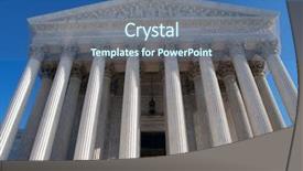  Presentation with supreme court - PPT layouts featuring historic supreme court building background and a ocean colored foreground