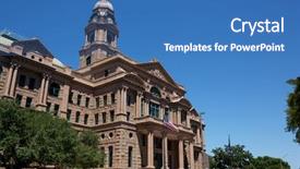  Presentation with texas - PPT layouts enhanced with historic tarrant county courthouse fort background and a teal colored foreground