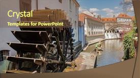  Presentation with water river - Beautiful presentation featuring historic water mill on kampa backdrop and a tawny brown colored foreground