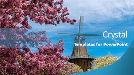  Presentation with gardens - Presentation featuring historic-windmill-in-windmill-island background and a  colored foreground