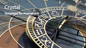  Presentation with prague - Slide deck featuring historical astronomical clock in prague background and a gray colored foreground