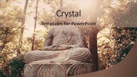  Presentation with historical building - Slide deck enhanced with historical building in kyoto japan background and a lemonade colored foreground