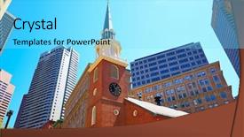  Presentation with old map south africa - Colorful slide set enhanced with historical buildings - boston old south meeting house backdrop and a arctic colored foreground