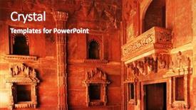  Presentation with historical buildings - Slides enhanced with historical buildings - fatehpur sikri india built background and a  colored foreground