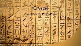  Presentation with ancient egyptian kings - Amazing slides having historical character - ancient egyptian hieroglyph carved backdrop and a yellow colored foreground