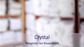  Presentation with archive - Beautiful PPT theme featuring blurred view of paper documents in archive backdrop and a sky blue colored foreground