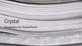  Presentation with archive - Slide set featuring stack of old paper documents background and a light gray colored foreground