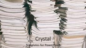  Presentation with archive - Presentation design with folders with documents in archive background and a light gray colored foreground