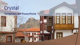  Presentation with historical philippines - Cool new slide set with historical hacibayram district - ankara turk backdrop and a sky blue colored foreground