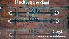  Presentation with flood - Colorful PPT theme enhanced with historical-hochwasserstand-german-for-flood backdrop and a gray colored foreground