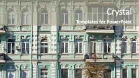  Presentation with historical building - Cool new PPT layouts with restoration buildings - old building facade in central backdrop and a light gray colored foreground