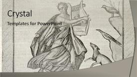  Presentation with painting old - Cool new presentation theme with historical painting - mosaic found in aix-en-provence old backdrop and a  colored foreground