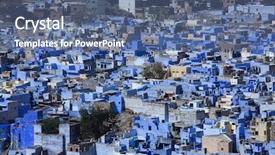  Presentation with jodhpur - Amazing PPT layouts having historical place india - blue house in the beautiful backdrop and a ocean colored foreground