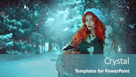  Presentation with middle ages portrait - PPT layouts with historical-reconstruction-of-the-early background and a teal colored foreground