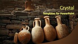  Presentation with island - PPT theme with historical-ruins-in-delos-island and a  colored foreground