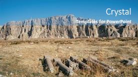  Presentation with castle - Theme having historical-site-of-the-van background and a teal colored foreground