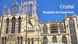  Presentation with england - Cool new slide deck with historty post british - york minster in york england backdrop and a  colored foreground