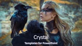  Presentation with black history - Audience pleasing theme consisting of history - beautiful black crow viking blonde backdrop and a wine colored foreground