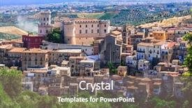  Presentation with medieval philosophy - PPT layouts having history - beautiful medieval village borgo corigliano background and a gray colored foreground