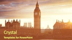  Presentation with westminster - Audience pleasing slide deck consisting of history - big ben and westminster backdrop and a red colored foreground