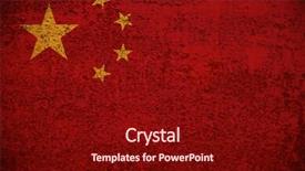  Presentation with china flag - Slides featuring old bad history - china flag flag series background and a wine colored foreground