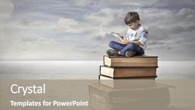  Presentation with history - Theme consisting of history - education background and a gray colored foreground