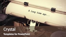  Presentation with history old paper - Colorful slide deck enhanced with history - sheet of paper with text backdrop and a tawny brown colored foreground