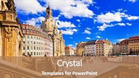  Presentation with church history - Slide deck consisting of history - travel in germany - elegant background and a coral colored foreground