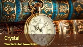  Presentation with vintage antique pocket watch vintage - Presentation having history - vintage antique pocket watch background and a tawny brown colored foreground