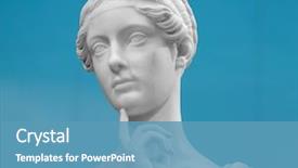  Presentation with marble - Amazing theme having history - white marble head of young backdrop and a teal colored foreground