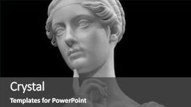  Presentation with marble - Slide deck consisting of history - white marble head of young background and a dark gray colored foreground